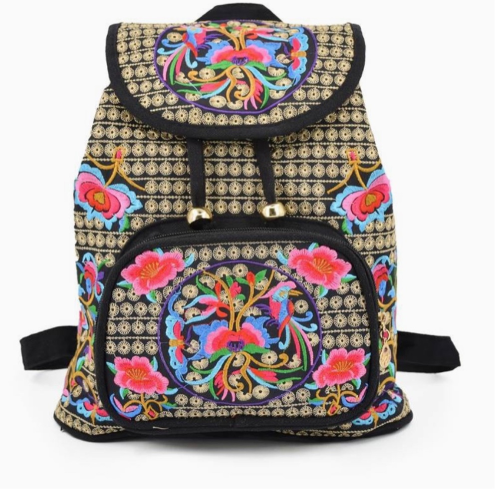 Tribal mexican style backpack